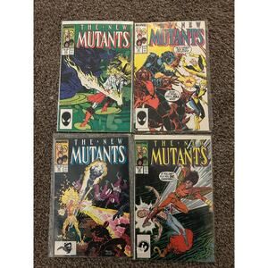 New Mutants #52, 53, 54, 55 (1986 Marvel) Lot of 4